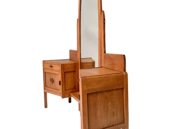 Art Deco Amsterdamse School Dressing Table or Vanity by J.J. Zijfers, 1920s